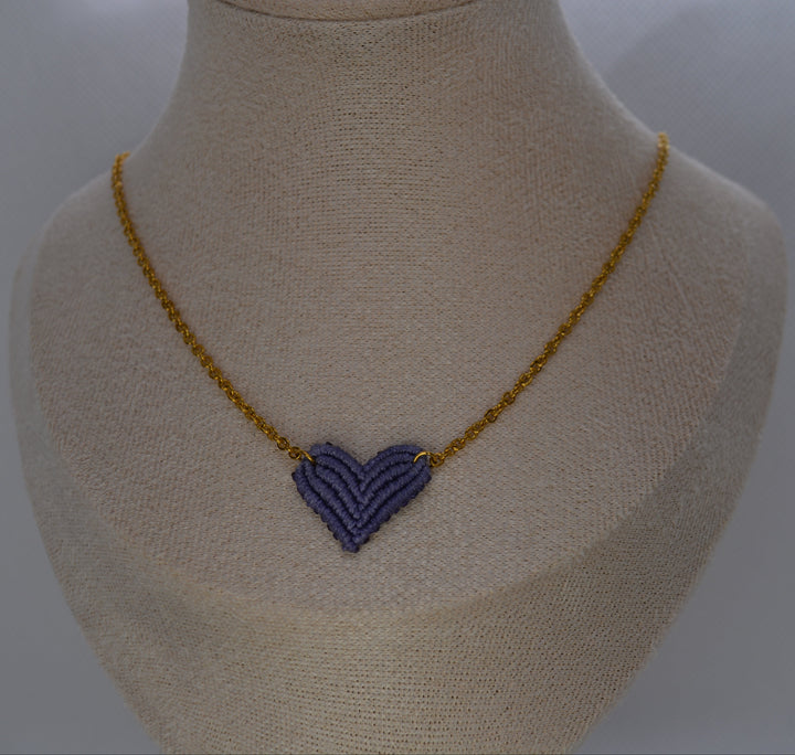 Collana Cuore Macramè