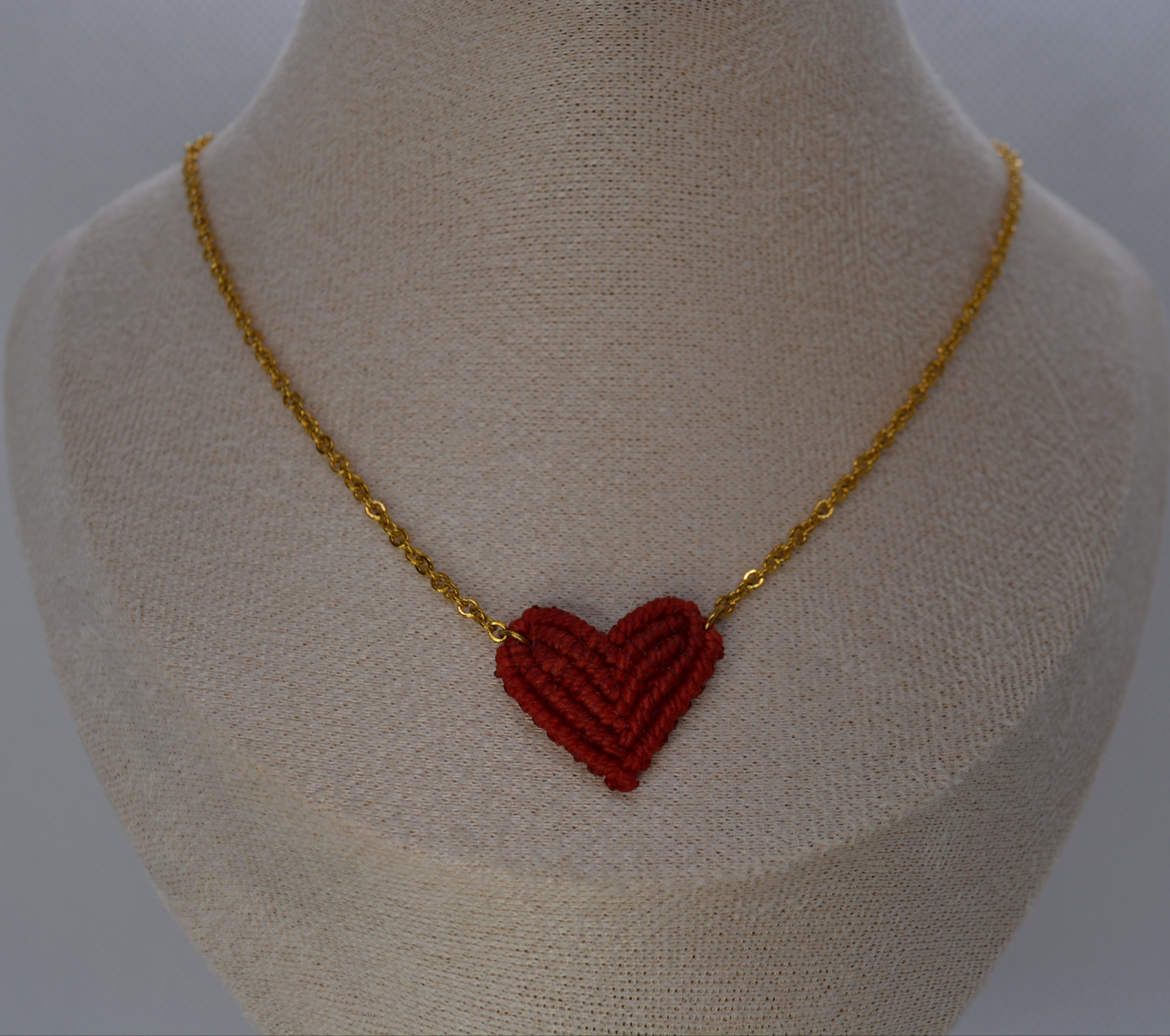 Collana Cuore Macramè