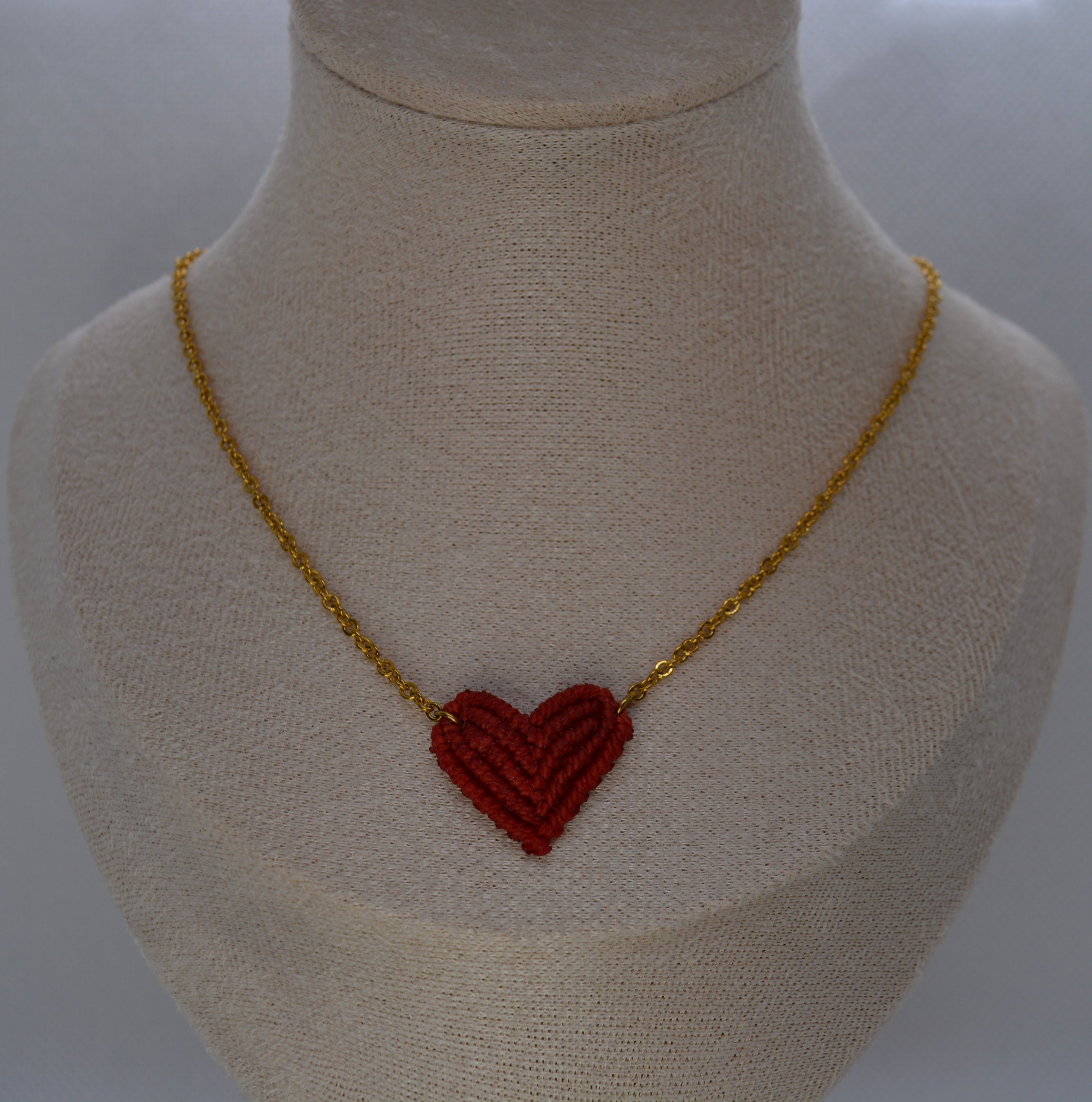 Collana Cuore Macramè