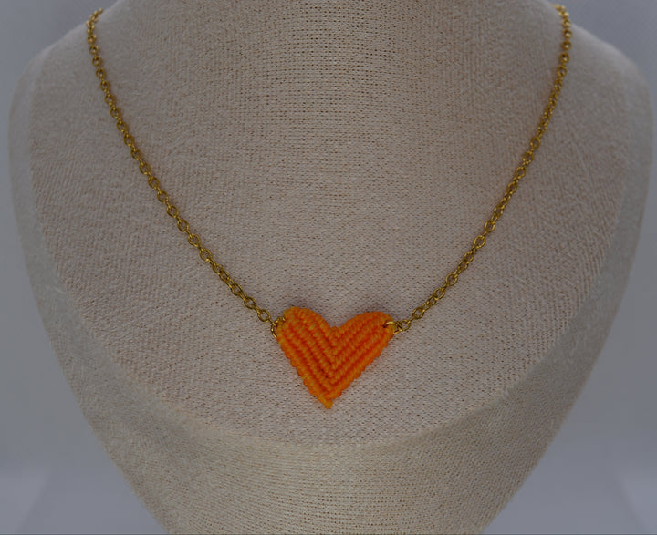 Collana Cuore Macramè