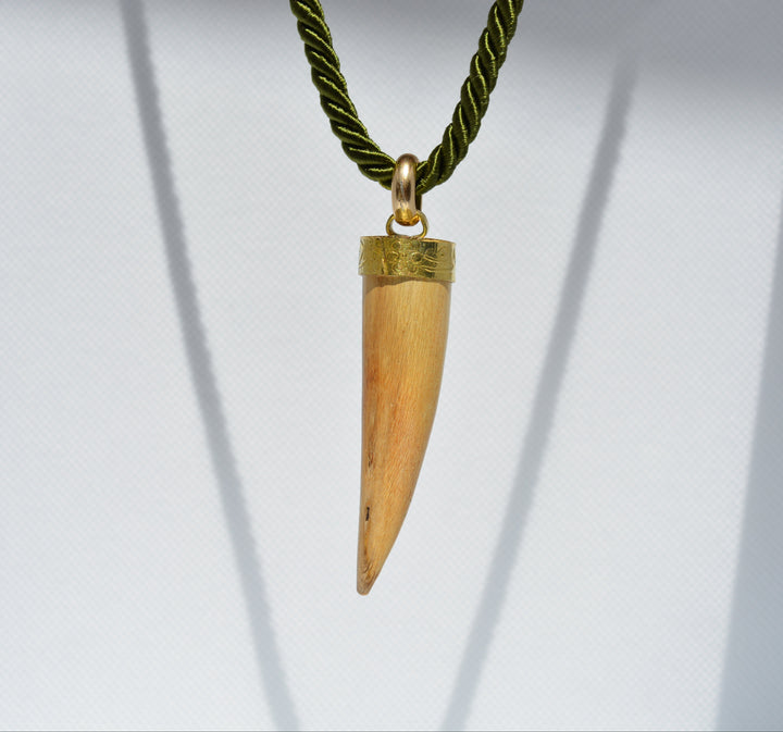 Collana con corno indiano