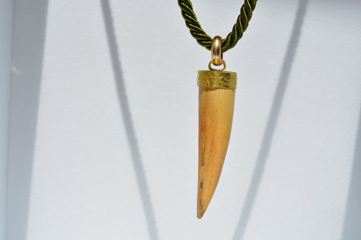 Collana con corno indiano