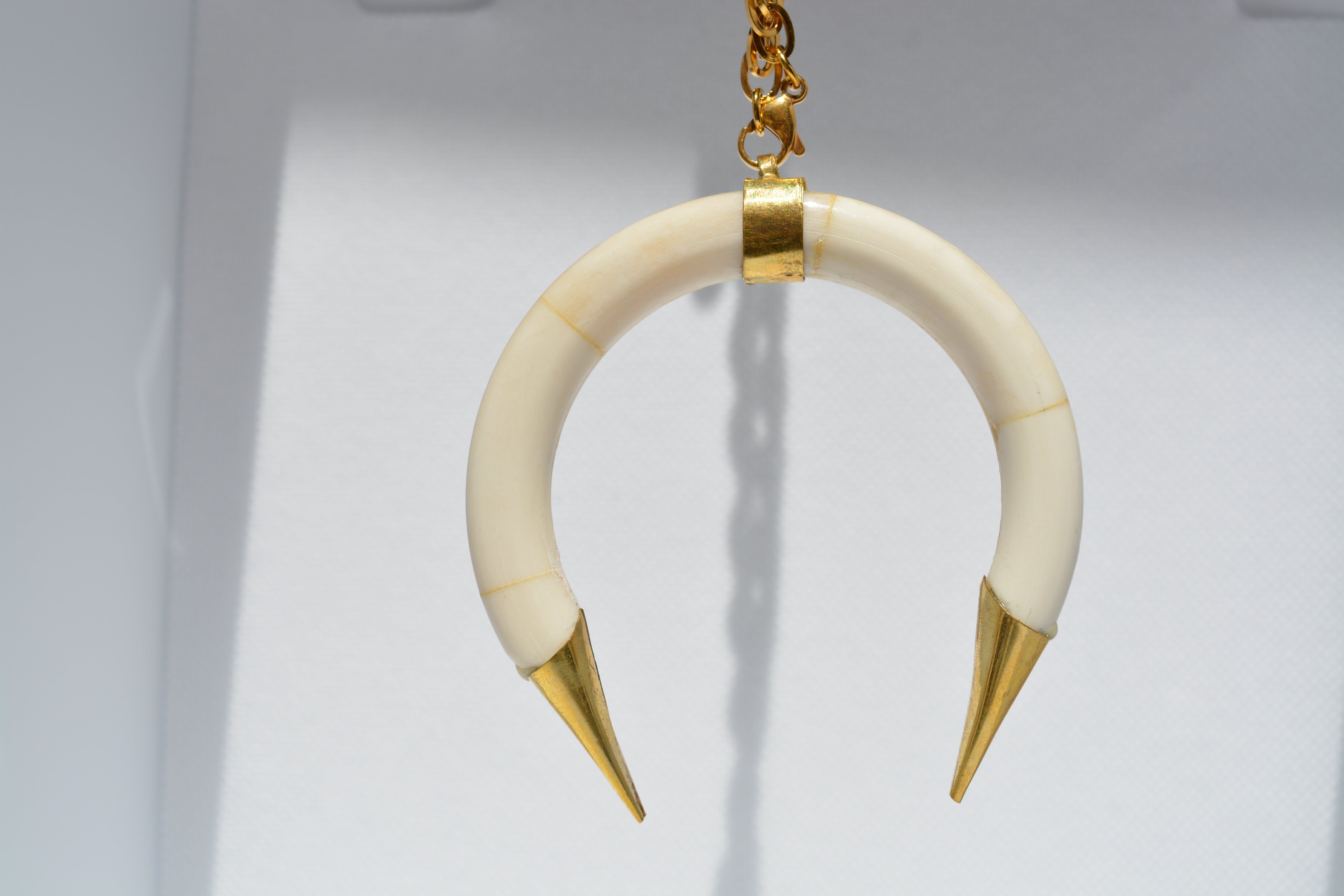 Collana con corno indiano