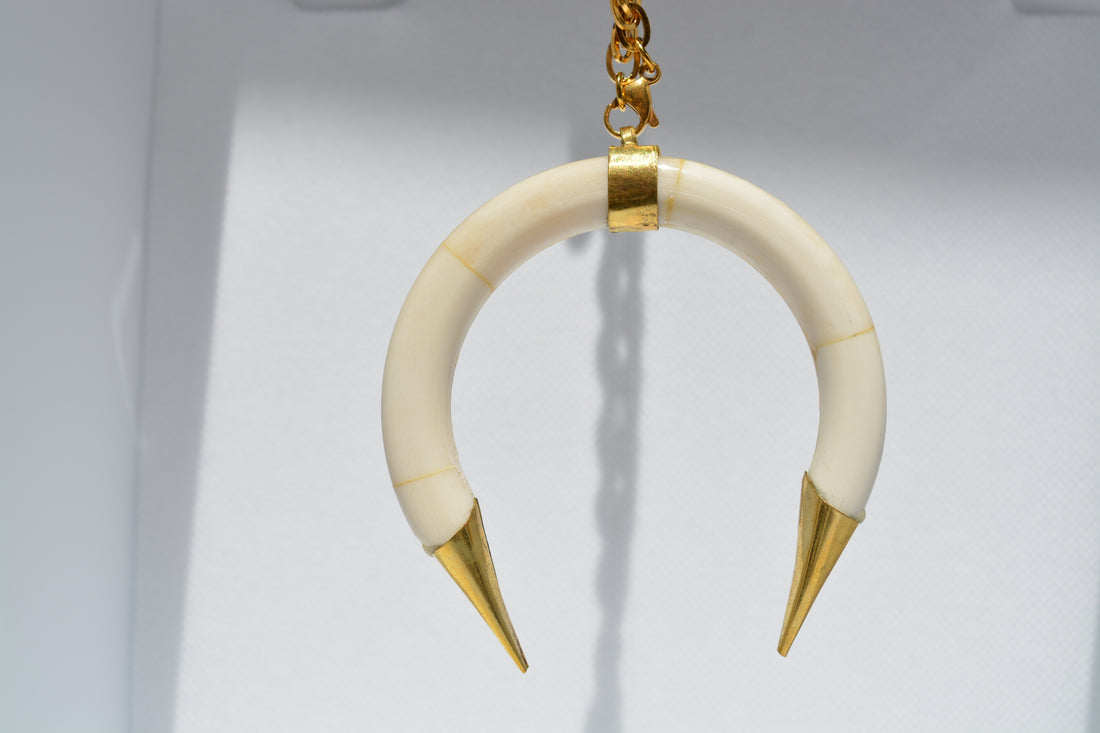 Collana con corno indiano