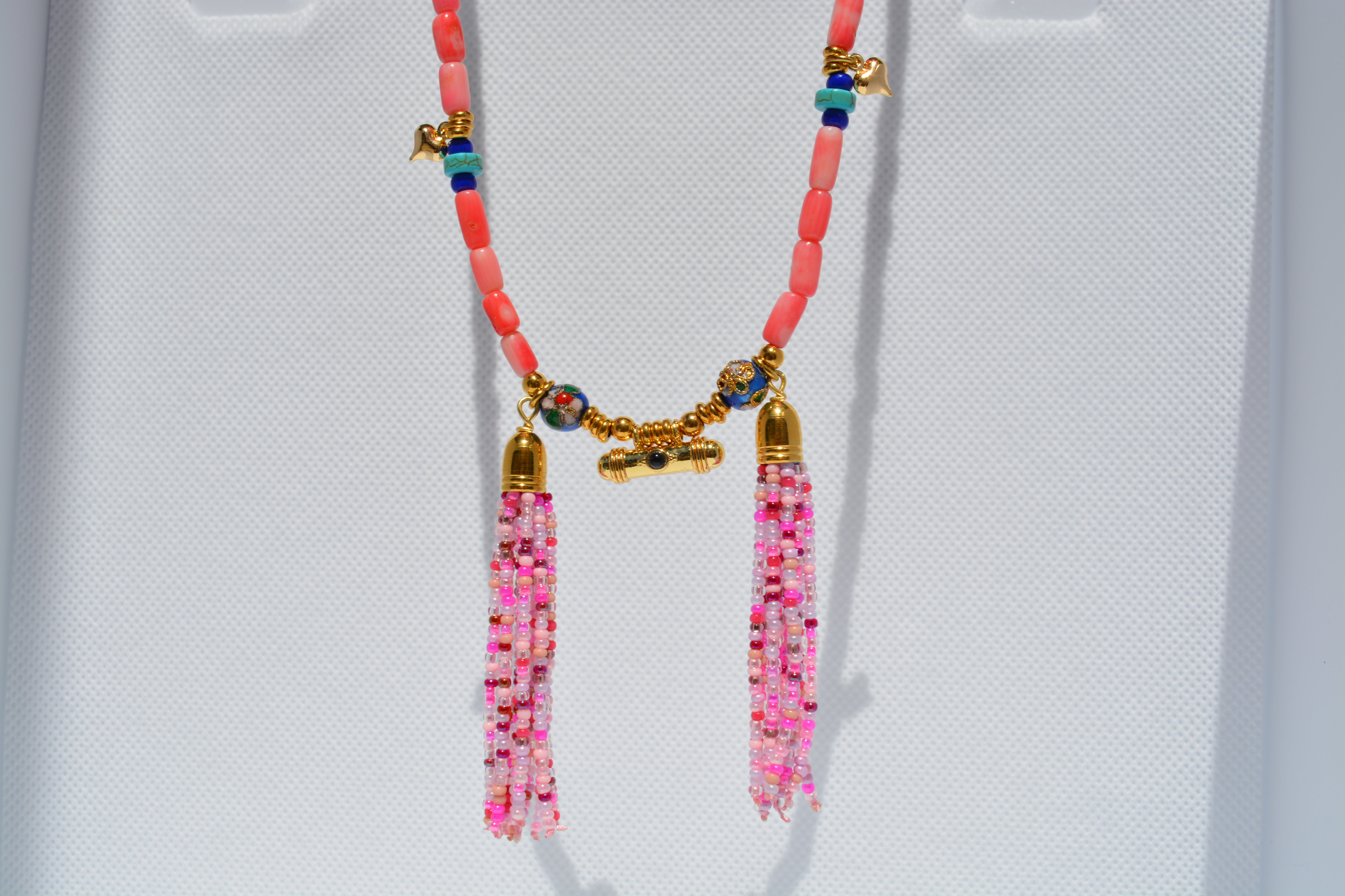 Collana nappine colorate