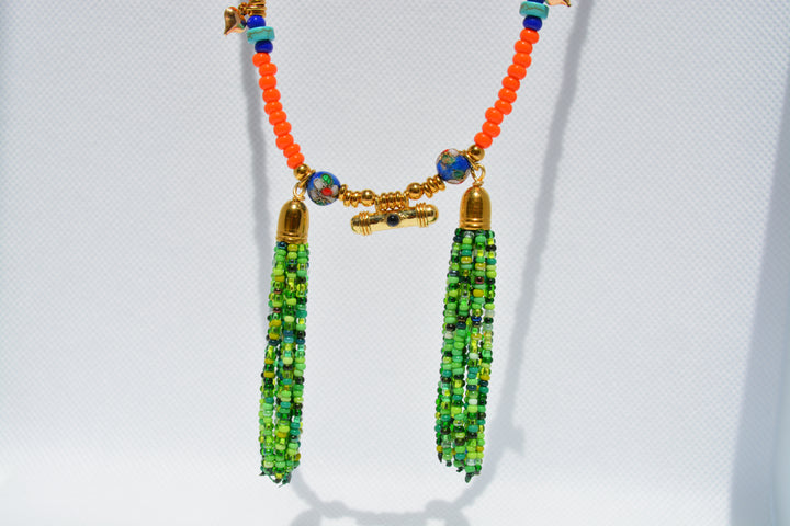 Collana nappine colorate