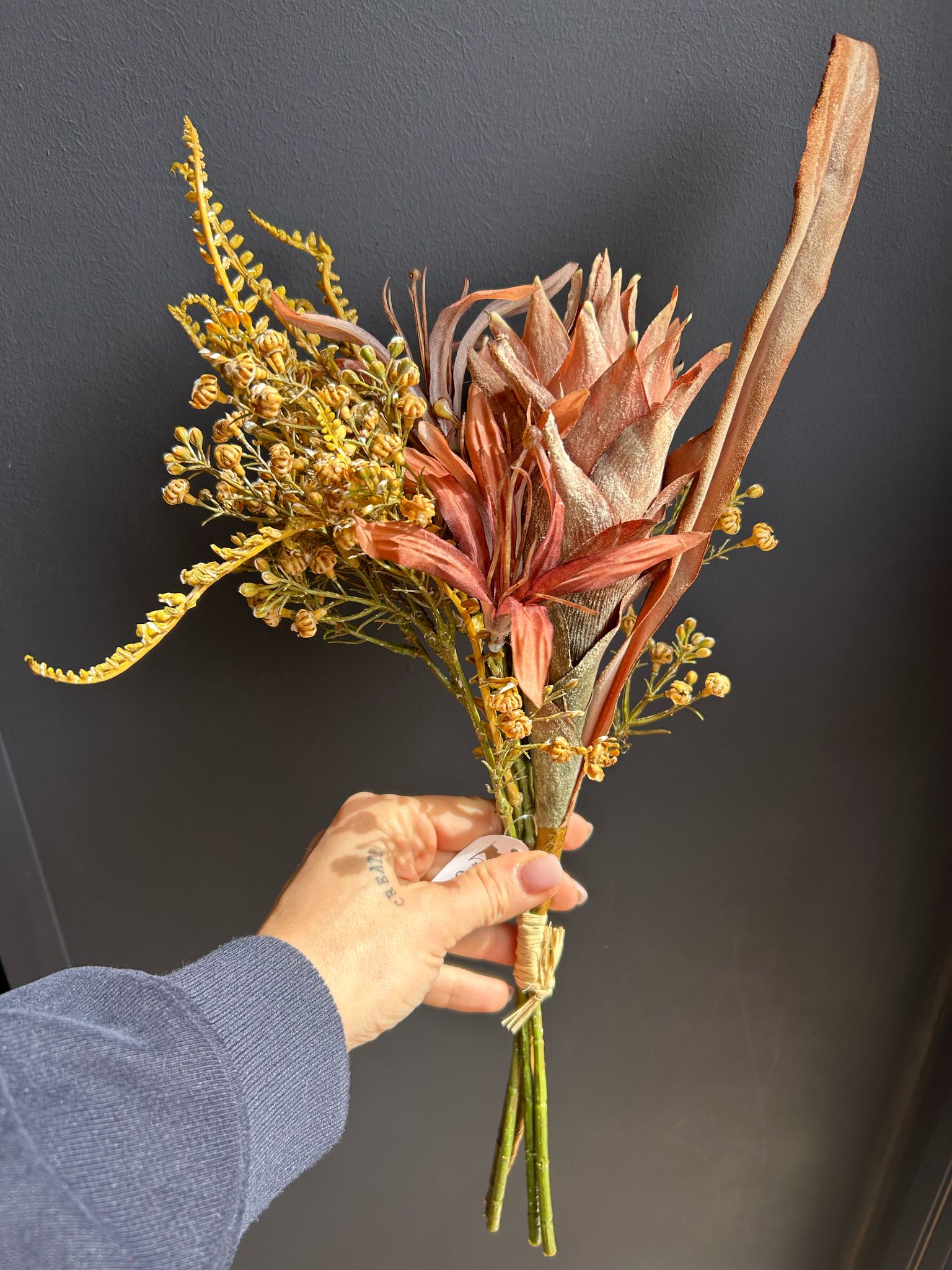 Bouquet Rustico Eleganza Naturale – Perfetto per Ogni Ambiente