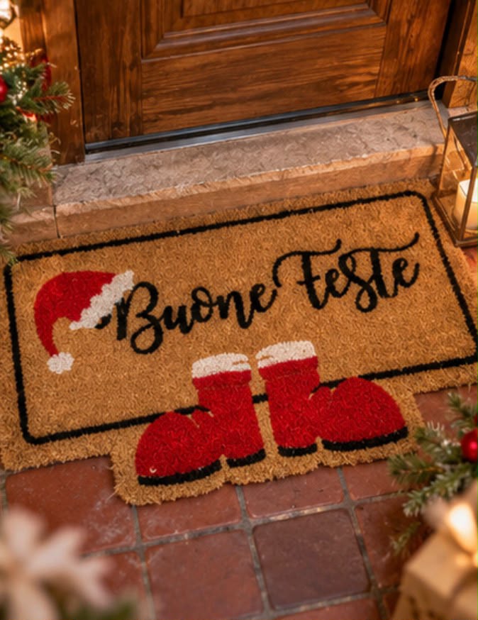 Zerbino Natalizio in Cocco Buone Feste