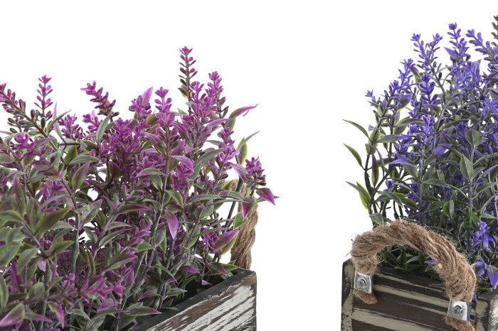 🌿 Decorative Lavender in Wooden Box