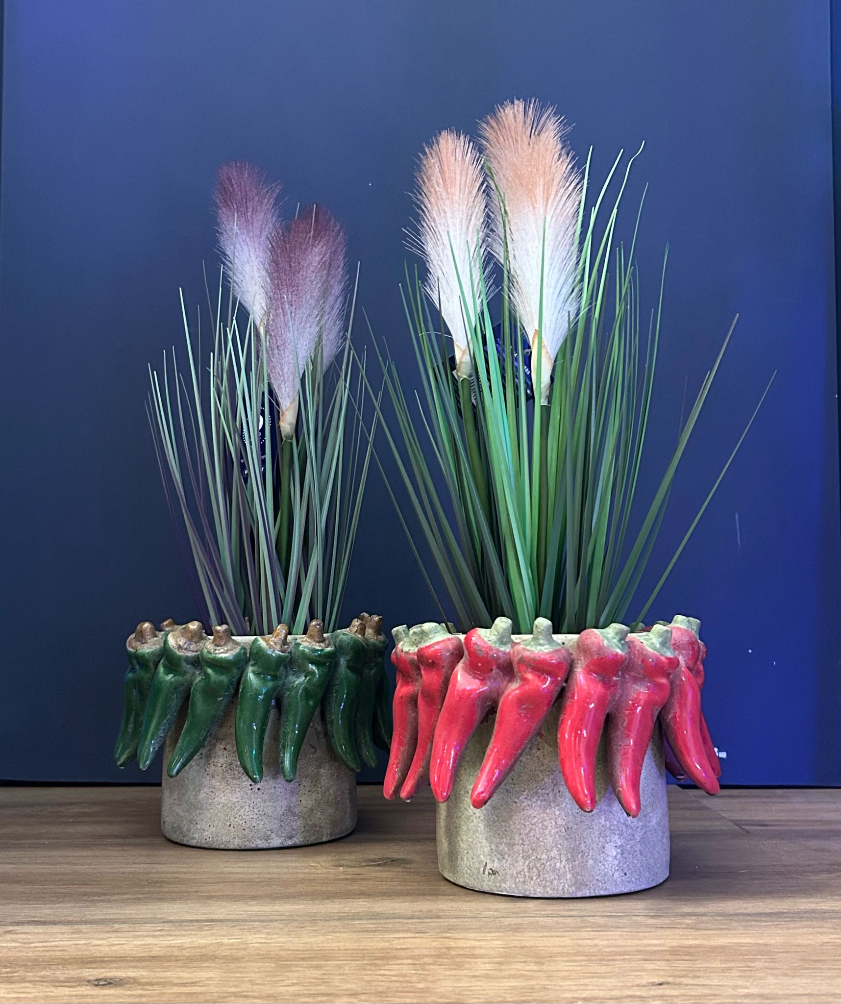 Decorative Pot with Chili Peppers – Hot Edition! 🌶️🌿