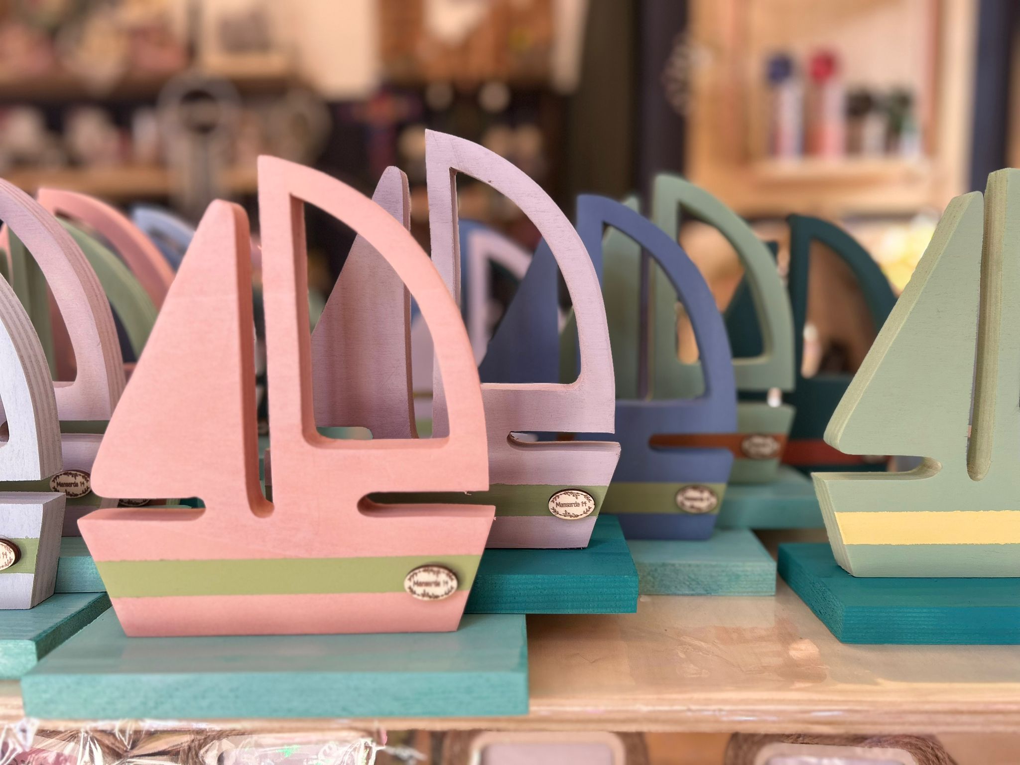 Handmade Lamp "Vela di Luce" - Colorful Marine Style