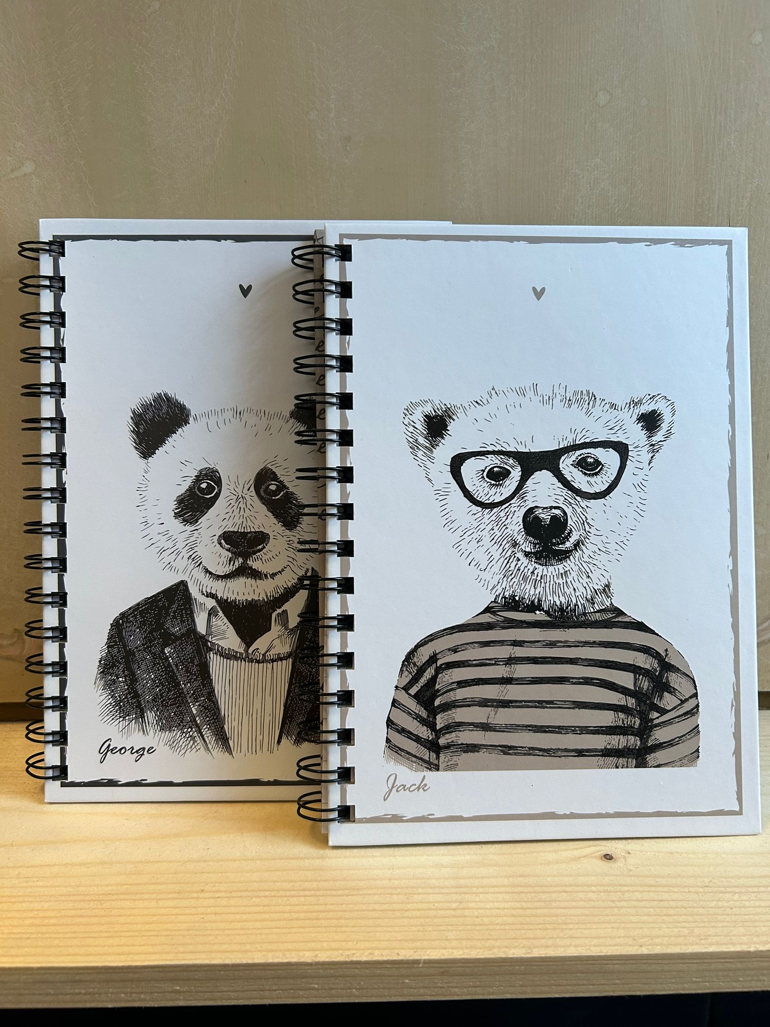 My Friends Home Notebooks – George &amp; Jack: Elegance and Creativity on Paper! 🐼📝 🐻