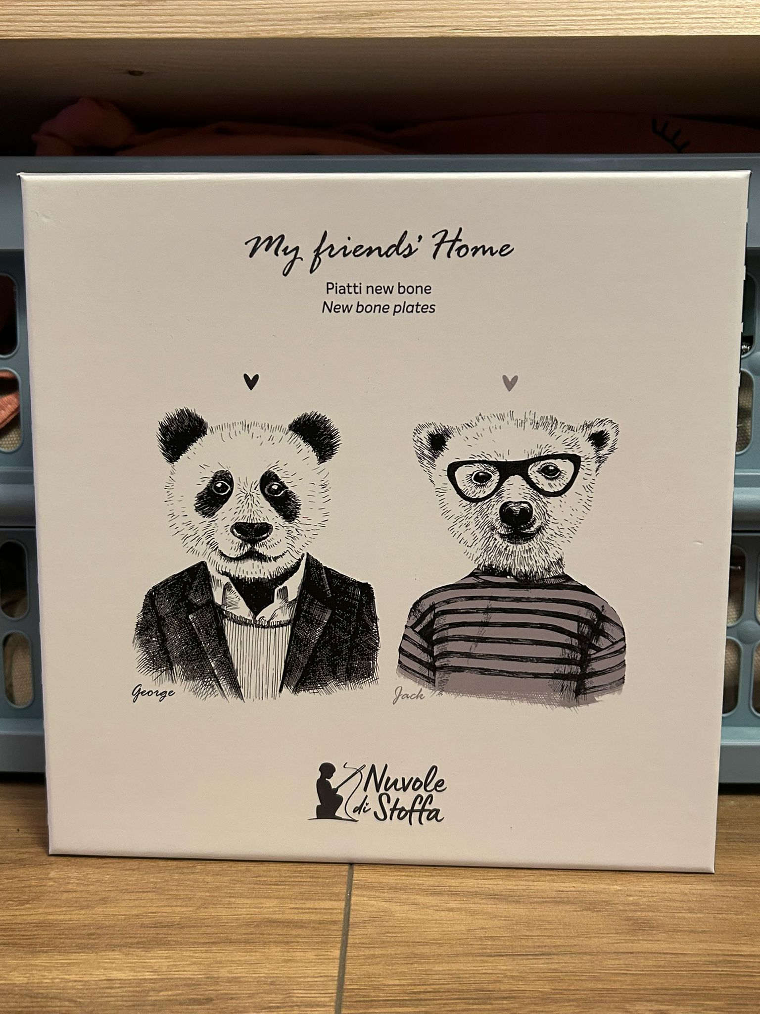 MY FRIENDS HOME PLATE SET – GEORGE &amp; JACK 🐼🍽️🐻