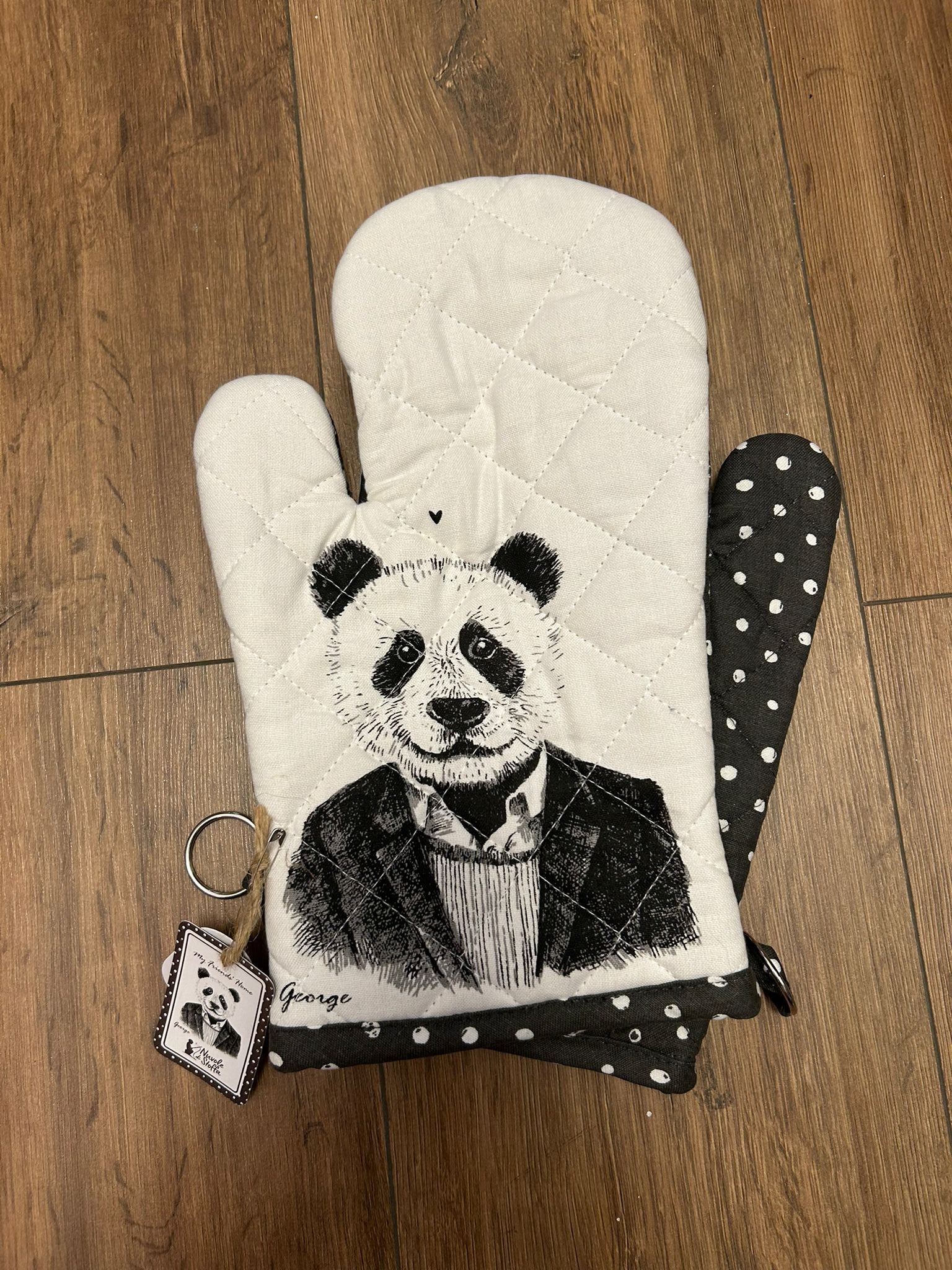 GUANTO DA FORNO MY FRIENDS HOME – GEORGE 🐼 O JACK 🐻 Protezione ai Fornelli! 👩‍🍳