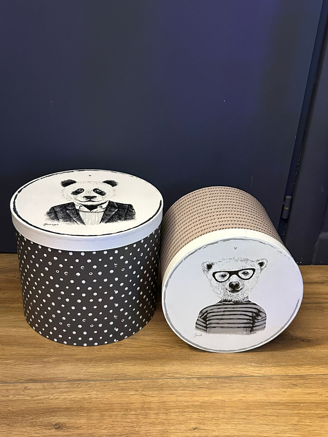 Set Scatole "George & Jack" – Eleganza e Stile per la Tua Casa 🐼🐻✨