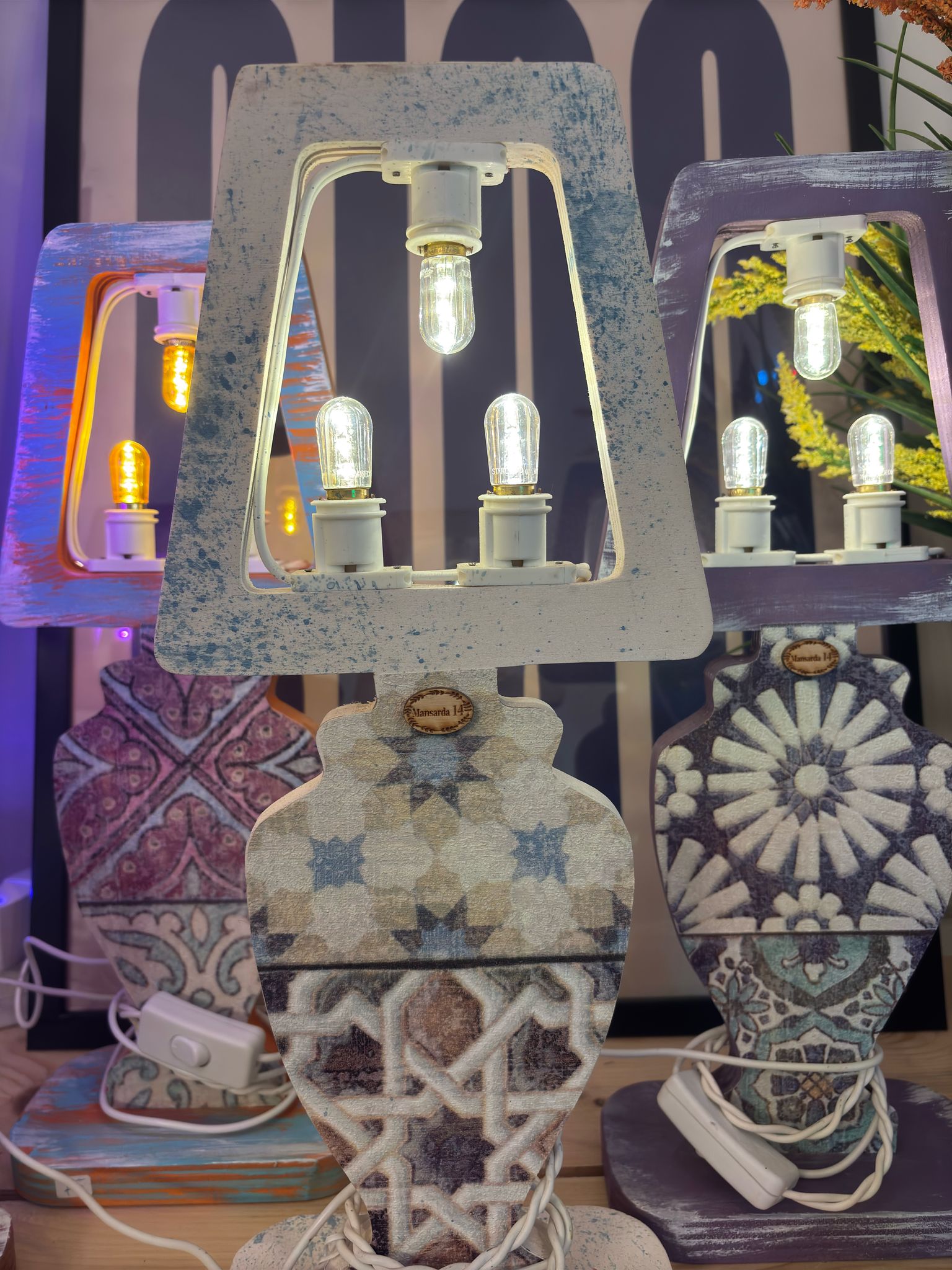 Luminaria Maiolica in Legno – Idea bomboniera ✨