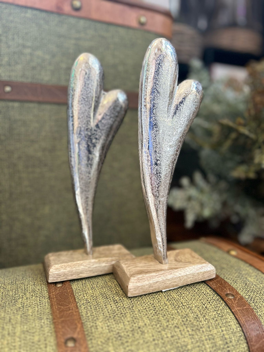 ❤️ Iron Heart on Wooden Base