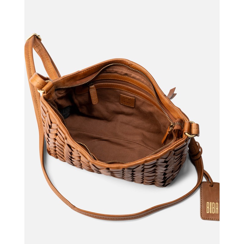 Borsa a Tracolla BIBA ELK in Pelle Intrecciata