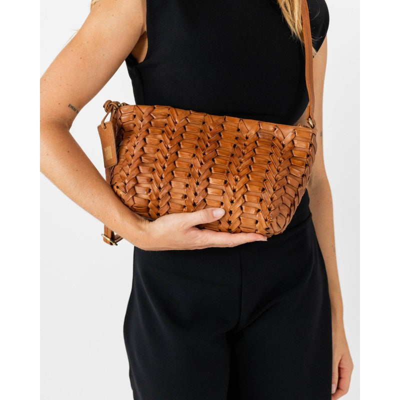 Borsa a Tracolla BIBA ELK in Pelle Intrecciata