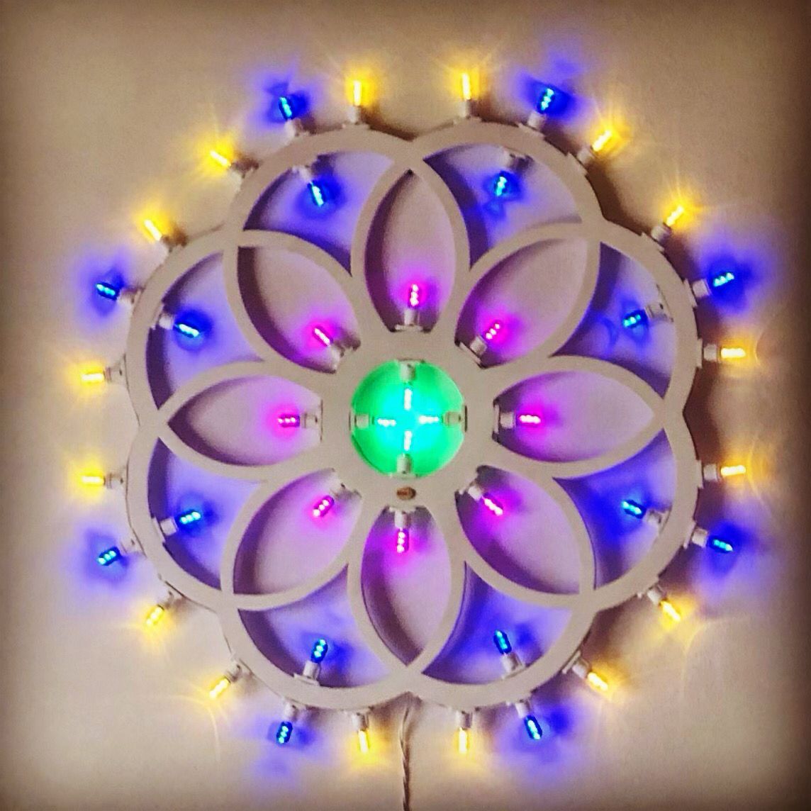 💡 Rosone Luminoso Pugliese – Luci d’Autore da 90 cm