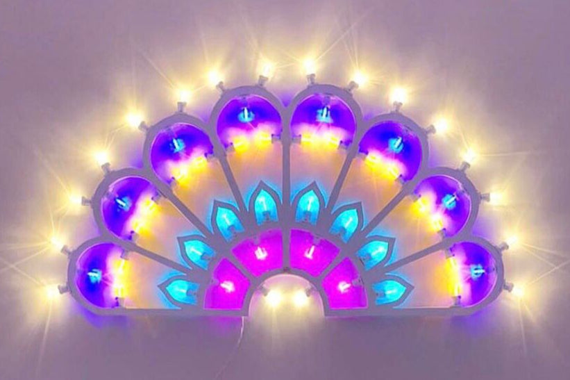 Luminaria “Ventaglio di Luci” – Spettacolo di Colori per la Tua Casa! 🌈